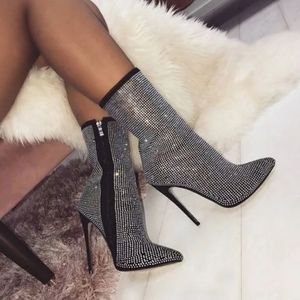 BLACK DIAMOND HEELS/BOOTS SIZE 40 BRAND KELOLA DS